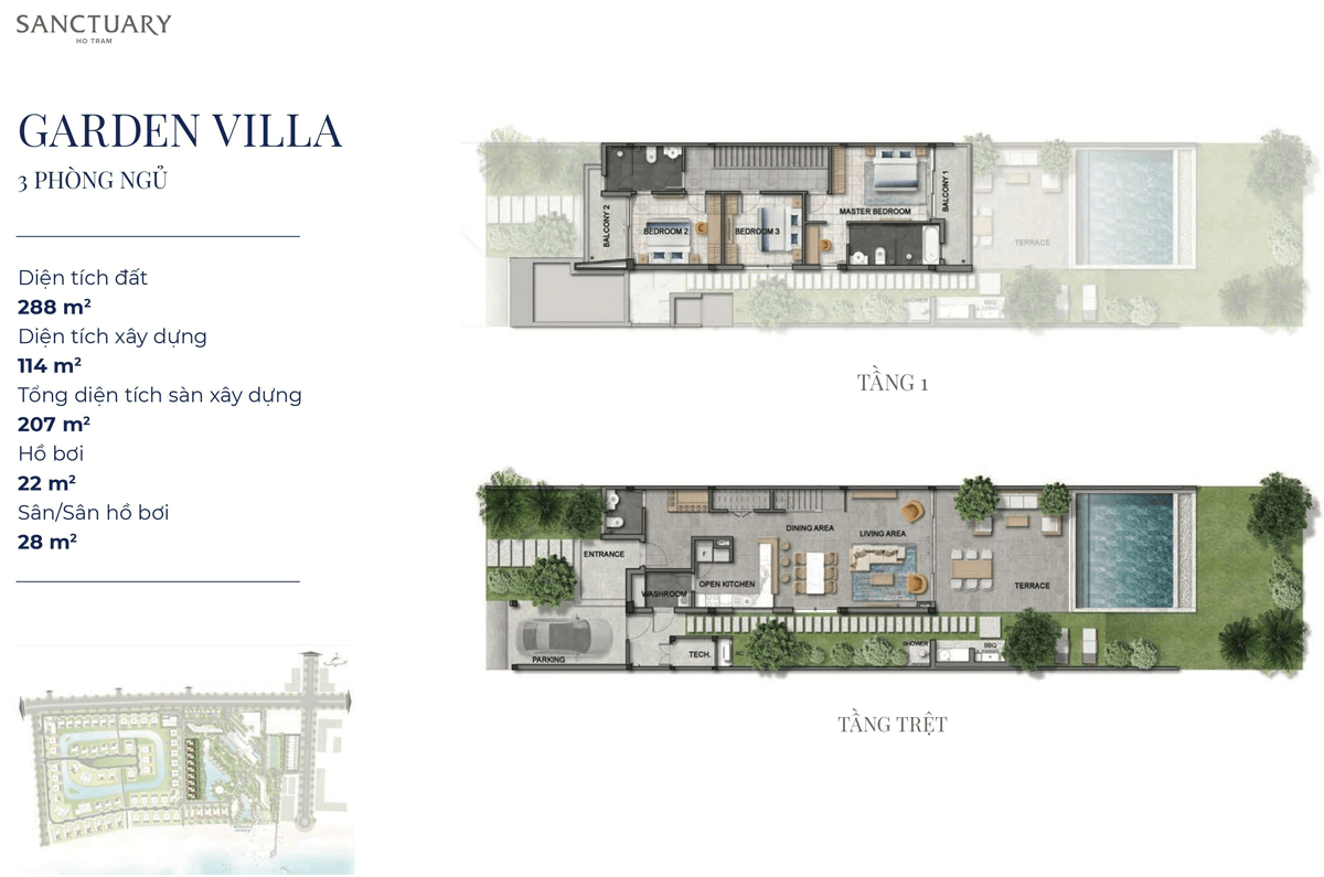 THIẾT KẾ BIỆT THỰ SANCTUARY HỒ TRÀM