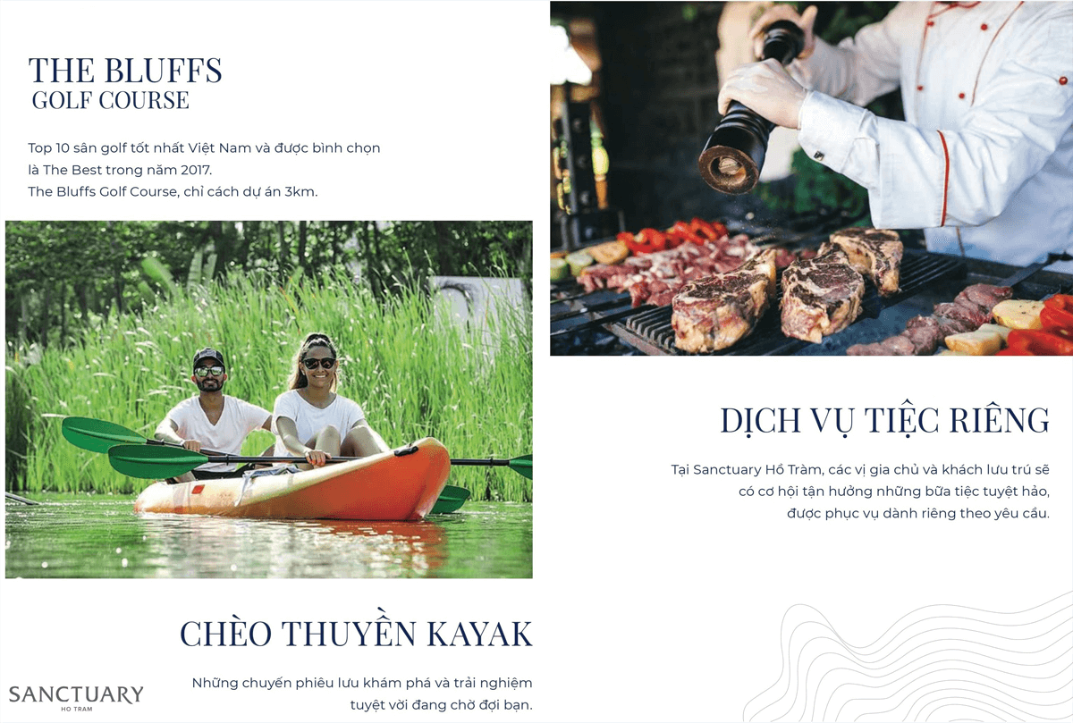 Tiện ích Vàng SANCTUARY HỒ TRÀM VILLA