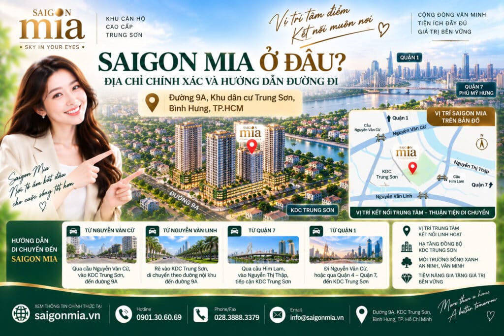 Vị Trí Saigon Mia Có Thực Sự Đắc Địa Không?